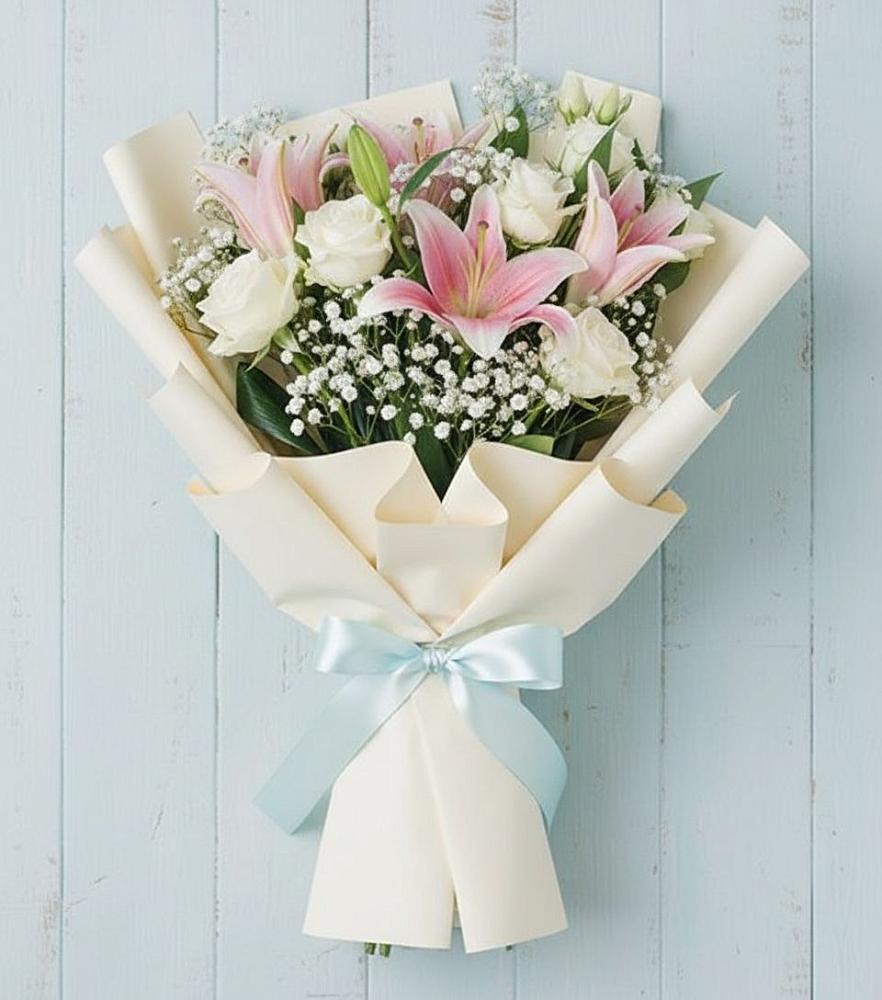 Букет цветов из: Лилии в Поповке