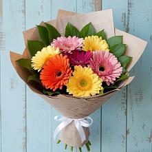 Букет цветов из:  Герберы в Поповке
