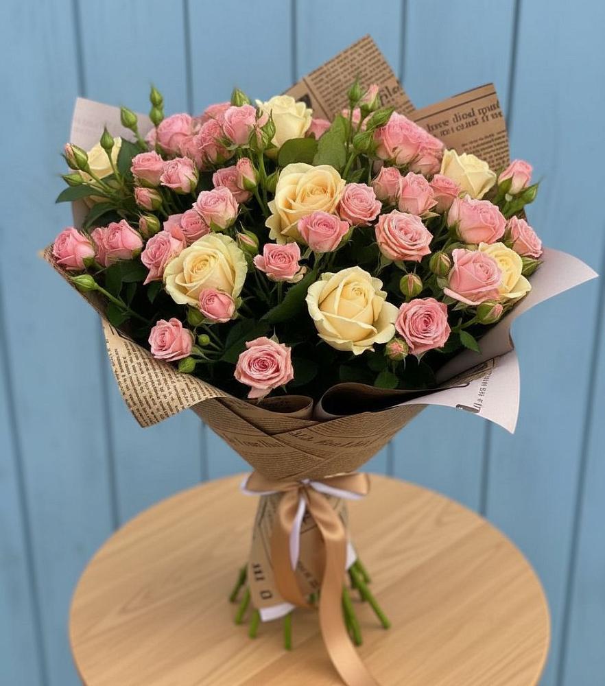 Букет цветов из: Розы в Поповке