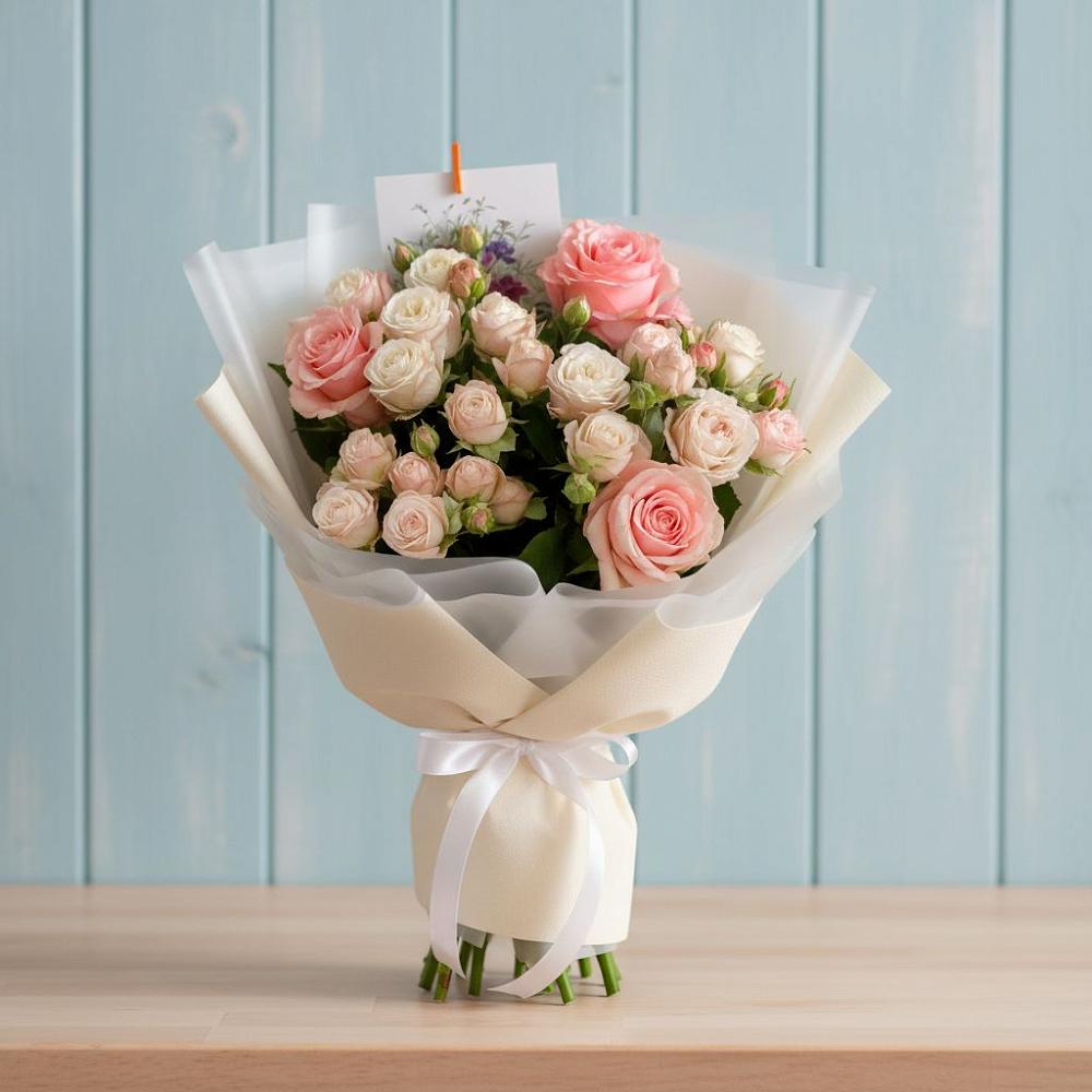 Букет цветов из: Розы в Поповке