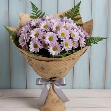 Букет цветов из:  Хризантемы #REPLACE_PRED# Поповке