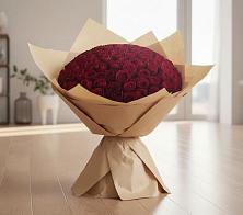 Букет 101 Красная роза #REPLACE_PRED# Поповке