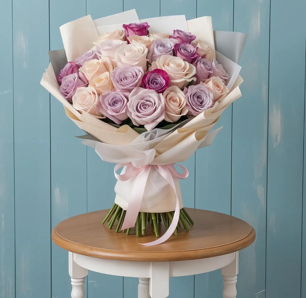 Букет цветов из: Розы в Поповке