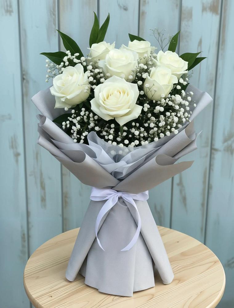 Букет цветов из: Розы в Поповке