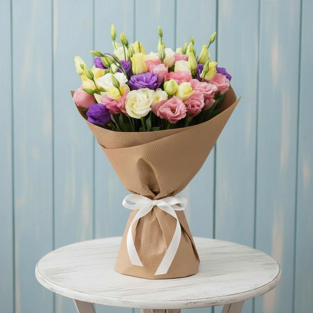 Букет цветов из: Лизиантусы в Поповке