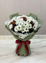 Букет цветов из:  Хризантемы #REPLACE_PRED# Поповке